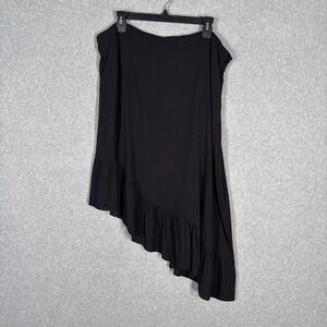 Nine West Asymmetrical Ruffle Skirt XXL Flowy Whimsigoth Fairy Romantic Feminine
